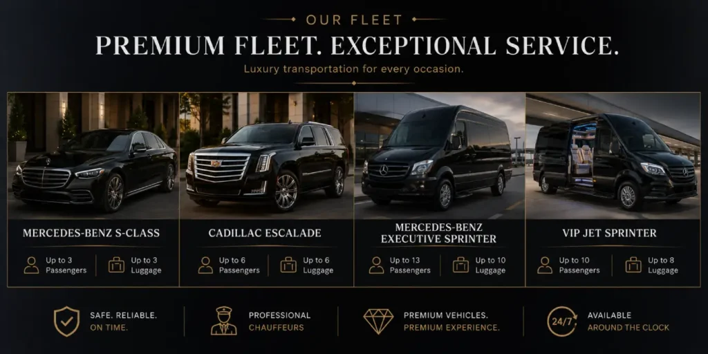 Luxury fleet vehicles offered by Got Luxury Ride