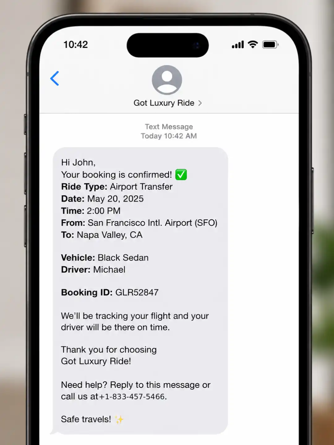 SMS response
