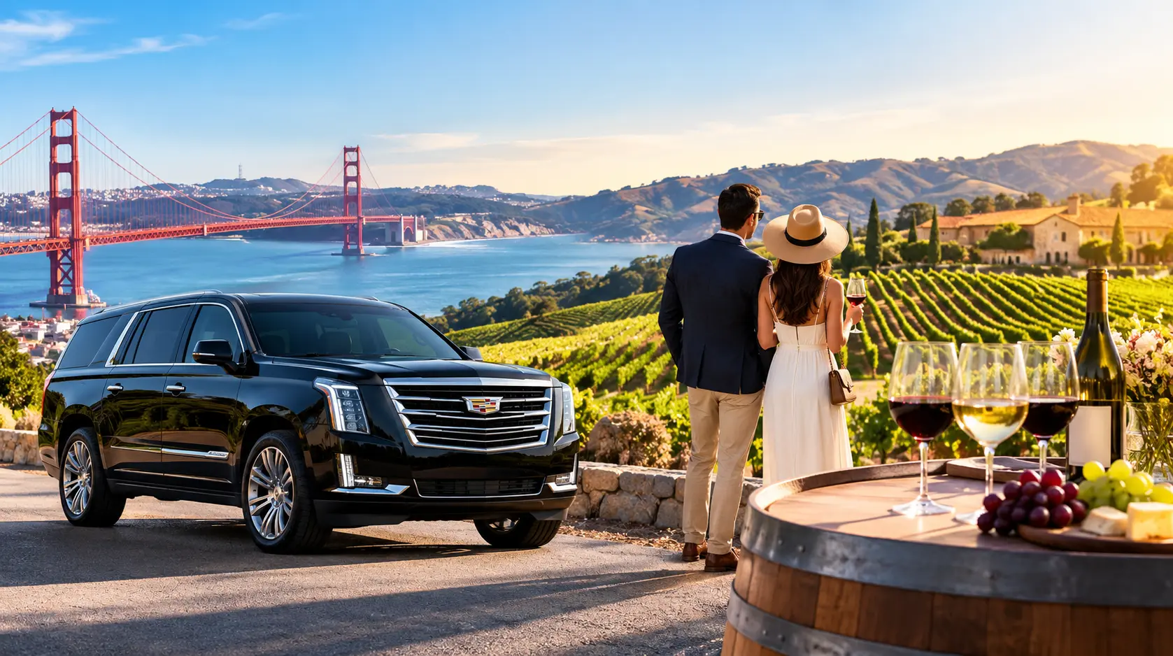 You are currently viewing San Francisco to Napa Wine Tour: Private Car Service with Got Luxury Ride